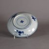 W558 Chinese blue and white saucer, Kangxi (1662-1722)