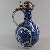 W55 Japanese blue and white Arita ewer, circa 1680