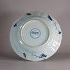 W561 Chinese blue and white plate, late Kangxi (1662-1722)