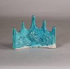 W570 Rare Chinese turquoise 'five peak mountain' brush rest, Kangxi (1662-1722)