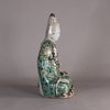 W576 Chinese famille verte figure of Guanyin, Kangxi (1662-1722)