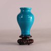 W589 Chinese turquoise-glazed vase, Kangxi (1662-1722)