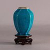 W590 Chinese turquoise-glazed hexagonal vase, Kangxi (1662-1722)