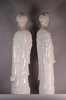 W602 Pair of Chinese blanc de chine ‘nodding head’ figures of ladies, Kangxi (1662-1722)