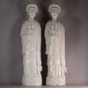 W602 Pair of Chinese blanc de chine ‘nodding head’ figures of ladies, Kangxi (1662-1722)