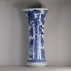 W603 Japanese blue and white beaker vase, Edo period, c.1680