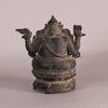 W609 Javanese bronze figure of four-armed Ganesh, 13th/14th century