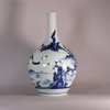 W611 Japanese Arita blue and white gallipot, c.1670