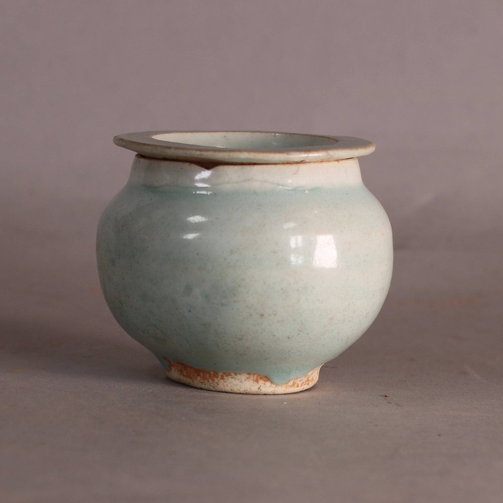 W630 Chinese small Qingbai jar and cover.Song 12th century AD