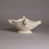 W662 A Staffordshire saltglaze double-lipped sauceboat, c.1760