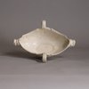 W662 A Staffordshire saltglaze double-lipped sauceboat, c.1760