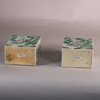 W663 Pair of Chinese famille verte tea caddies, Kangxi (1662-1722)