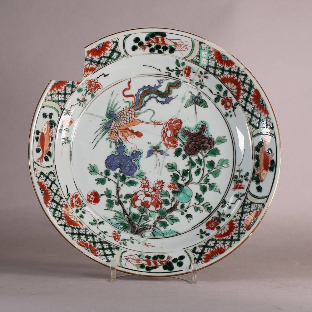 W669 Chinese famille verte plate, Kangxi (1662-1722)