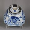 W672 Chinese blue and white square bowl with silver mount, Kangxi (1662-1722)