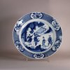 W682 Chinese blue and white plate, Kangxi (1662-1722)