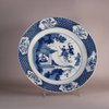 W684 Chinese blue and white plate, Kangxi (1662-1722)