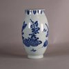 W687 Fine Chinese Transitional Chongzhen blue and white ovoid vase, circa 1640,