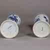W695 Pair of Chinese conical-shaped wine cups, Kangxi (1662-1722)