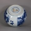 W700 Chinese blue and white ‘landscape’ food vessel, Kangxi (1662-1722)