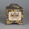 W701 A Japanese Satsuma tea caddy with lid, Meiji (1868-1912)