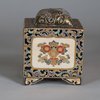 W701 A Japanese Satsuma tea caddy with lid, Meiji (1868-1912)