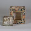 W701 A Japanese Satsuma tea caddy with lid, Meiji (1868-1912)