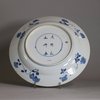 W707 Chinese blue and white plate, Kangxi (1662-1722)