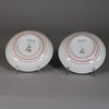 W712 Pair of Meissen saucers, c.1735