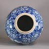 W719 Chinese large blue and white ovoid jar, Kangxi (1662-1722)