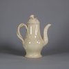 W735 Leeds creamware coffee pot, possibly Melbourne, circa 1770