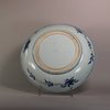 W762 A LARGE BLUE AND WHITE SAUCER DISH