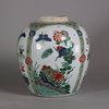 W769 Chinese famille verte ‘hundred antiques’ jar, Kangxi (1662-1722)