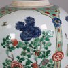 W769 Chinese famille verte ‘hundred antiques’ jar, Kangxi (1662-1722)