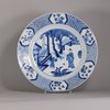 W770 Chinese blue and white charger, Kangxi (1662-1722)