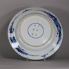 W770 Chinese blue and white charger, Kangxi (1662-1722)