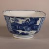 W779 Chinese blue and white four-sided bowl, Kangxi (1662-1722)