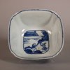 W779 Chinese blue and white four-sided bowl, Kangxi (1662-1722)