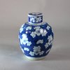 W784 Chinese blue and white ginger jar and cover, Kangxi (1662-1722)