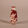 W790 Chinese ruby glass overlay snuff bottle, Qing dynasty, 19th century