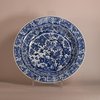 W799 Pair of blue and white dishes, Kangxi (1662-1722)