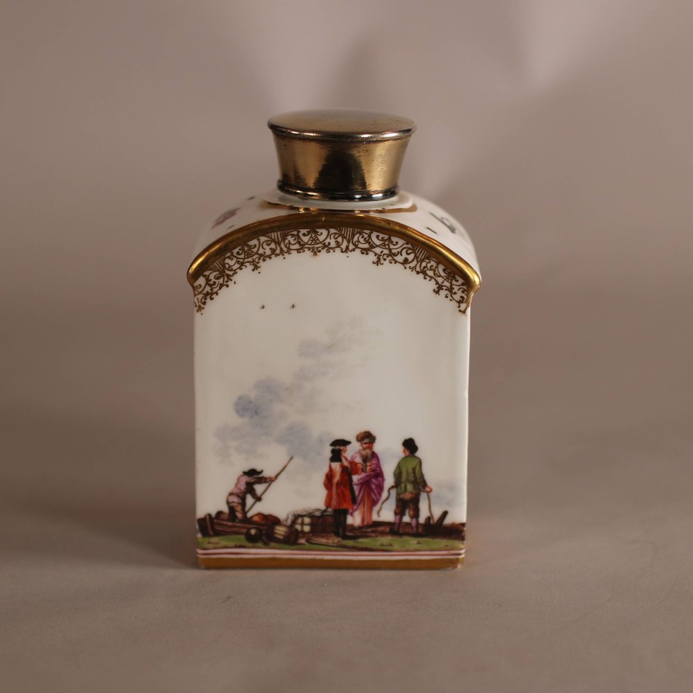 W815 Meissen tea caddy, circa 1740