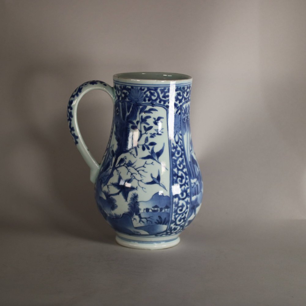 W827 Japanese blue and white tankard, circa. 1680