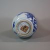 W87 Blue and white pear-shape bottle