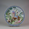 W94 Famille rose mythological subject plate