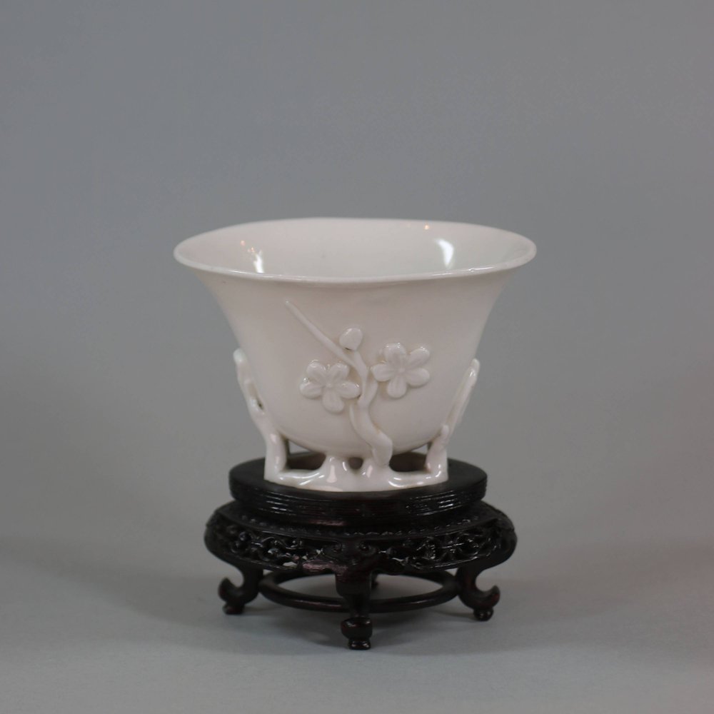 W95 Dehua blanc de chine libation cup