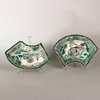 W963 Pair of  Chinese biscuit hors d'oueuvres dishes Kangxi(1662-1722), decorated with qilin