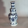 W967 Chinese blue and white hexagonal porcelain vase, Kangxi (1662-1722),