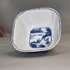 W779 Chinese blue and white four-sided bowl, Kangxi (1662-1722)