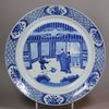 X151 Blue and white plate, Kangxi (1662-1722)