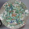 X158 Fine large famille verte dish, Kangxi (1662-1722)